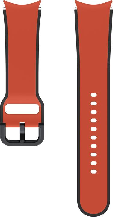 Samsung Bracelet sport Two-tone Sport Band Brick Red (20 mm, Fluoroélastomère, Galaxy Watch 4, Galaxy Watch 4 Classic, Galaxy Watch 5 Pro)