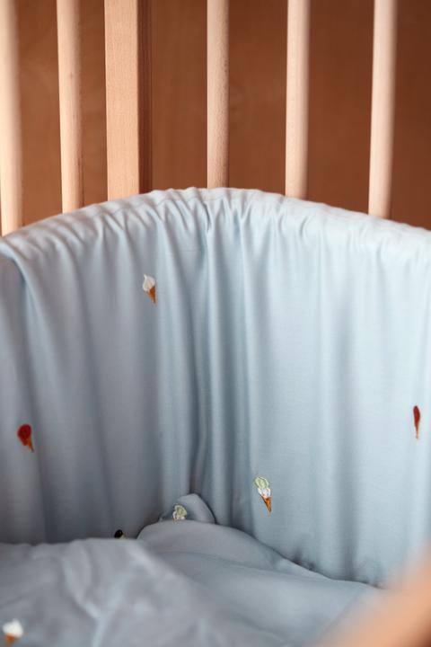Image du produit Filibabba Couvre-lit - Design d'été cool brodé - Bleu perle (340 cm, 4 cm)