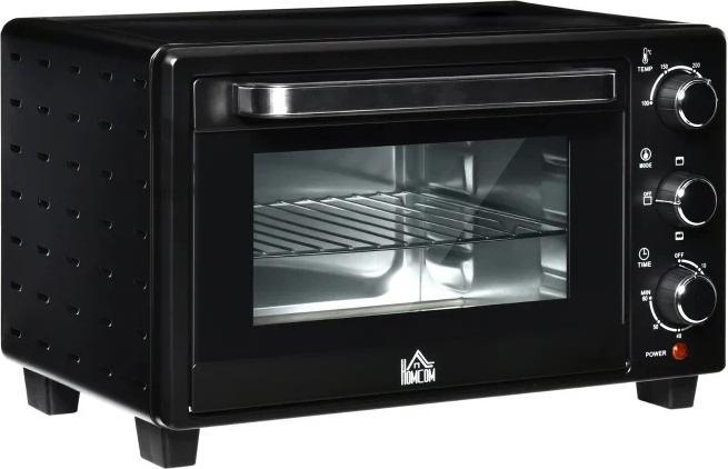 Actual product image Swisshandel24 Mini oven 32L 1600W Electric mini oven with cinder drip tray Metal Stainless steel Glass Silver