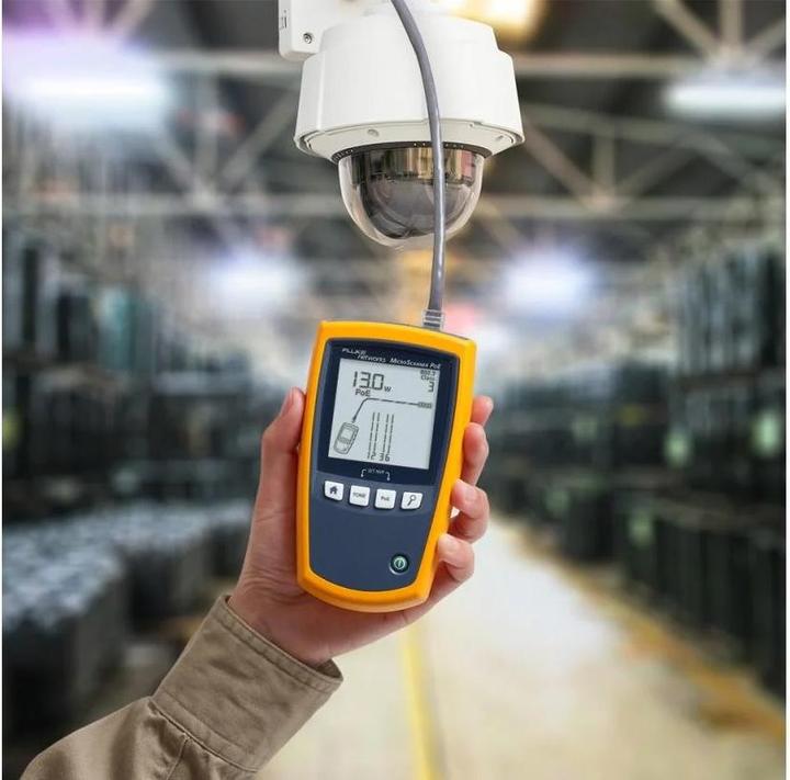 Actual product image Fluke The PoETester MicroScanner developed for the cabling technician