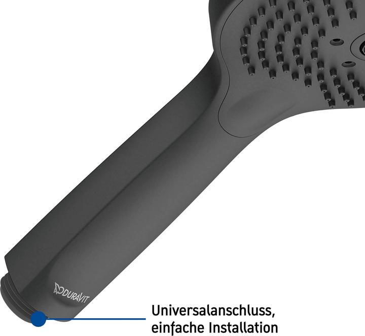 Image du produit Duravit Douchette à main 3jet Click! 120 MinusFlow, UV065201 (3 Types de jets, 9.50 l/min)