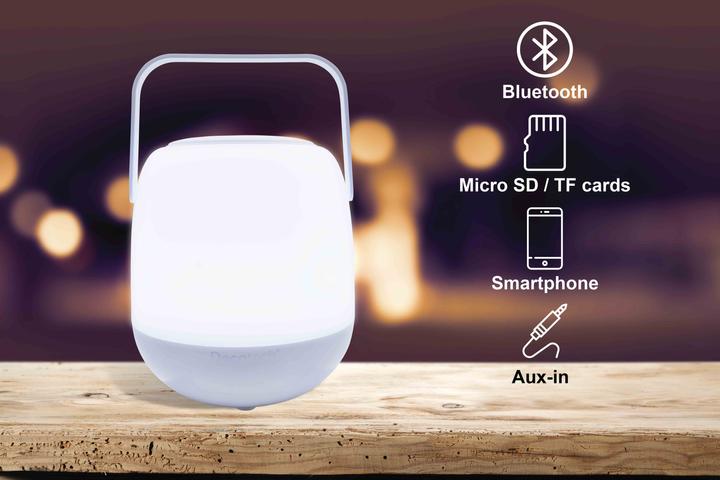 Immagine prodotto Lexibook Altoparlante portatile Decotech con illuminazione LED multicolore (Batteria ricaricabile)