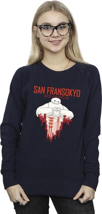 Immagine prodotto Disney Big Hero 6 Baymax San Fransokyo Heart Felpa Donna (M)