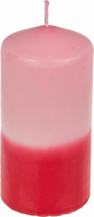 Immagine prodotto G. Wurm Candela a pilastro con sfumatura 12 x 6 cm, Rosa/Rosso (1 pz.)
