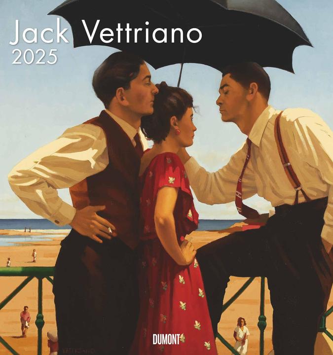 Image du produit Jack Vettriano 2025 - Calendrier d'art - Calendrier mural - 45x48 (45 x 48 cm, Allemand)