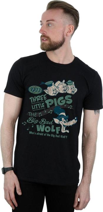 Image du produit Disney - T-shirt THREE LITTLE PIGS WHO'S AFRAID OF THE BIG BAD WOLF - Homme (S)