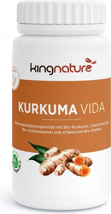 Immagine prodotto Kingnature Kurkuma Vida (72 Pezzo/i, Pillole, 82 g)