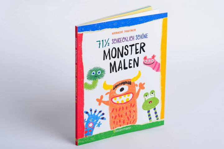 Produktbild 71 ½ schrecklich schöne Monster malen. Lustige Ungeheuer Schritt für Schritt selber zeichnen. Für (Deutsch, Norbert Pautner, 2019)