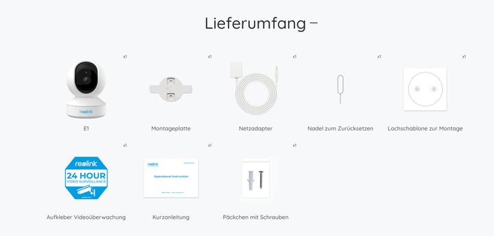 Produktbild Reolink CA E1-V2, 3 MP, 1080p Full HD (2304 x 1296 Pixels)