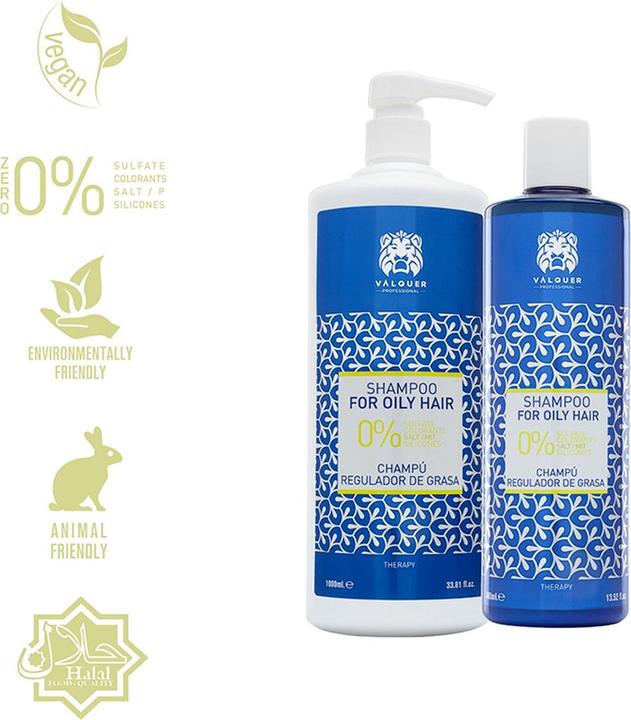 Actual product image Valquer Válquer Oil Control Shampoo 1000ml (1000 ml, Liquid shampoo)