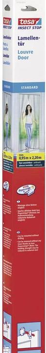 Produktbild tesa Insektenschutz STANDARD Lamellentür, Vorhang mit Klettverschluss, ohne Bohren (95 x 220 cm)
