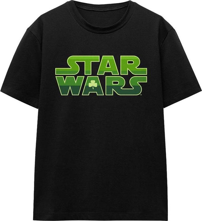 Actual product image Star Wars Unisex Adult Logo St Patricks Day T-Shirt (XXL)