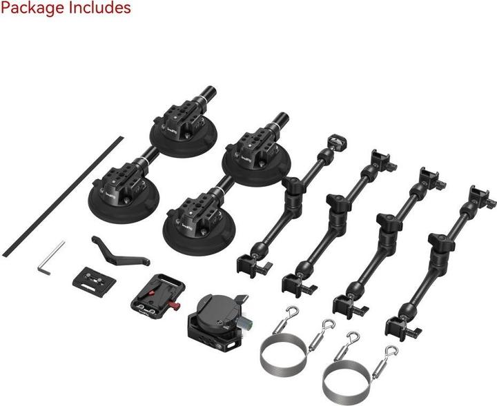 Immagine prodotto SmallRig 3565 Kit di montaggio per telecamera a ventosa a 4 bracci SC 15K (Accessori video vari)