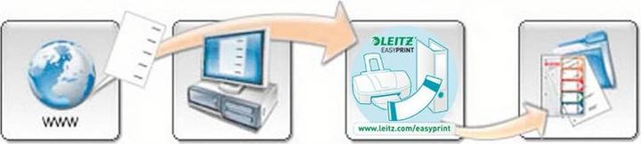 Actual product image Leitz Register PC inscribable