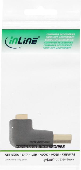 Image du produit InLine Adaptateur HDMI mâle/femelle coudé (Adaptateur angulaire)