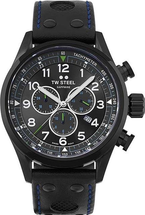 Produktbild TW 1000 Steel SVS306 Horloge, FIA Special edition Petter Solberg, 48mm Volante Swiss Movement, Chrono, zwart (Chronograph)
