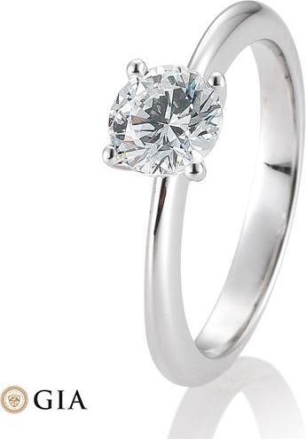 Actual product image Breuning 4 prong set 0.80-1.50 ct. (48, 750/18 K Gold)
