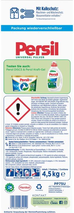 Image du produit Persil Poudre Universal 75 WG (75 Cycles de lavage, Poudre)