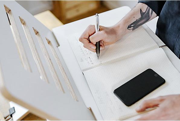 Actual product image Standsome SLIM standing desk add-on unit, HxWxD 570 x 500 x 490 mm, white.