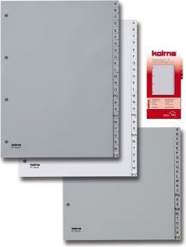 Produktbild Kolma Register A4 strong A-Z 24-teilig grau