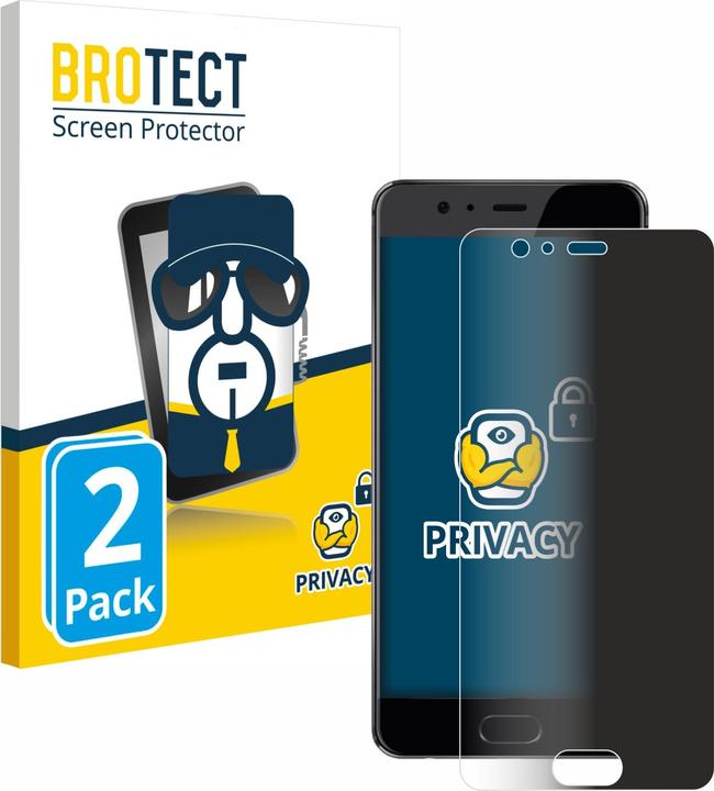 Actual product image BROTECT Anti-spy privacy film Blue light protection film (2 Piece, Huawei P10 Plus)