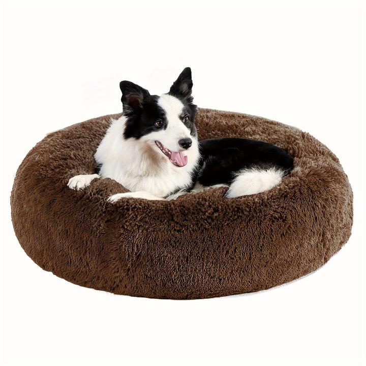 Produktbild Alopini Beruhigendes Hunde- & Katzenbett, Donut Cuddler Wärmendes Kuscheliges Weiches Rundes Bett (Hund, Katze)