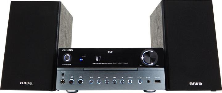 Productafbeelding Aiwa MSBTU-700 mikrojärjestelmä, hopea (Bluetooth, CD Speler, 1x 25 W)