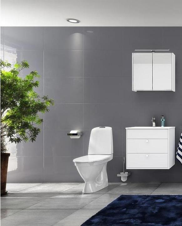 Gustavsberg Nautic 1510HF C+ toilet 2/4 L med P-lås uden saede og åben skyllerand