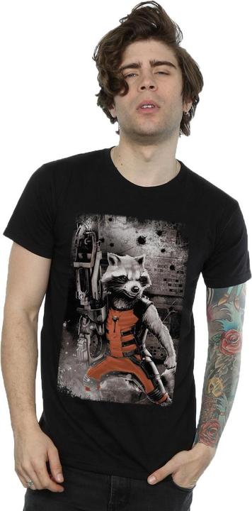 Immagine prodotto Guardians of the Galaxy Maglietta da uomo in cotone Standing Rocket Raccoon (XXL)