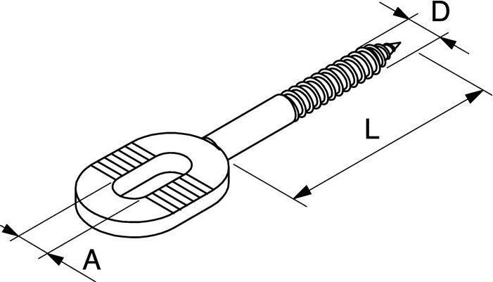 Produktbild Fischer Langlochschraube LLS 8 mm Länge 50 mm galvanisch verzinkt, 3 - 8 µm (100 Schrauben pro Stück)