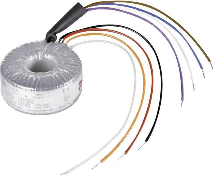 Image du produit Block Transformateur toroïdal 2x15V 40VA