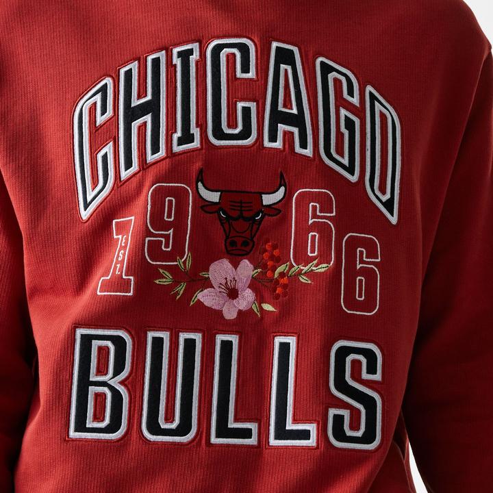 Produktbild New Era Oversize NBA Pullover - FLORAL Chicago Bulls rot XXL (XXL)