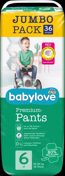 Produktbild dm babylove Premium-Pants (Gr. 6, Tragepack, 36 Stück)