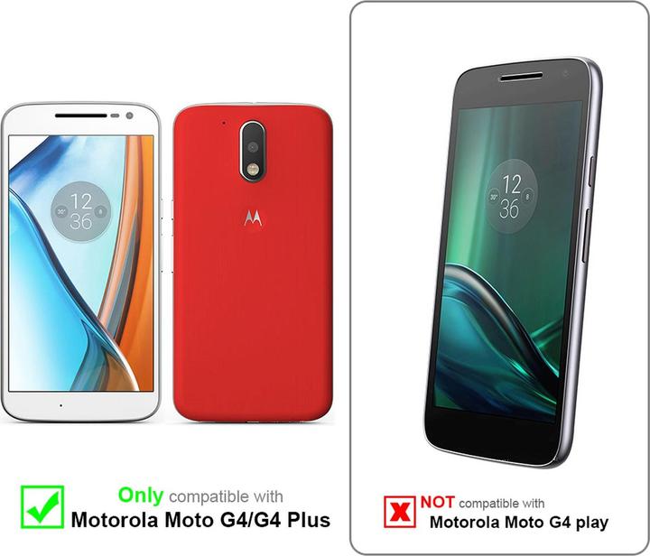Actual product image Cadorabo Book Jeans Optics Cover (Motorola Moto G4 Plus)