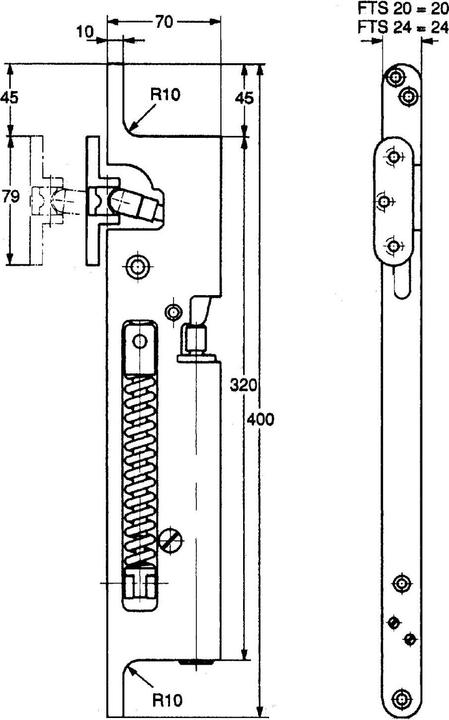 Actual product image G-U Rebate door closer GU FTS (Room door, Wooden door, French window, Indoor)