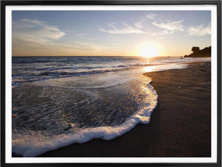 Produktbild Trenddeko Sonnenuntergang am Meer (100 x 80 cm)