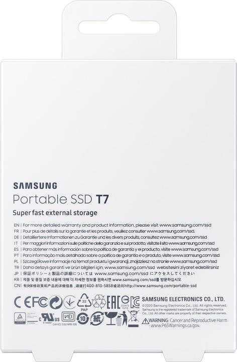 Image du produit Samsung Portable T7 Red (2000 Go)