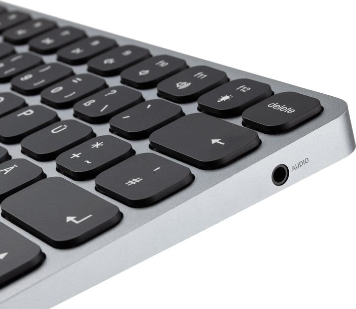 Productafbeelding Axagon HMC-KB toetsenbord USB-C 5Gbps met HUB, microSD/SD, 3x USB-A, HDMI 4K/60Hz, PD 100W, Audio, DE (NL, Bedraad)