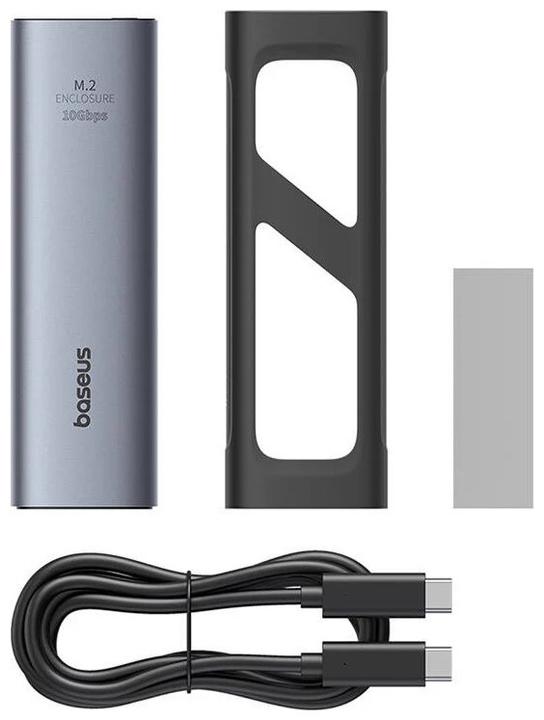 Image du produit Baseus Boîtier SSD FlyJoy Series (M.2 NVMe) Gris Espace (M.2 2242)