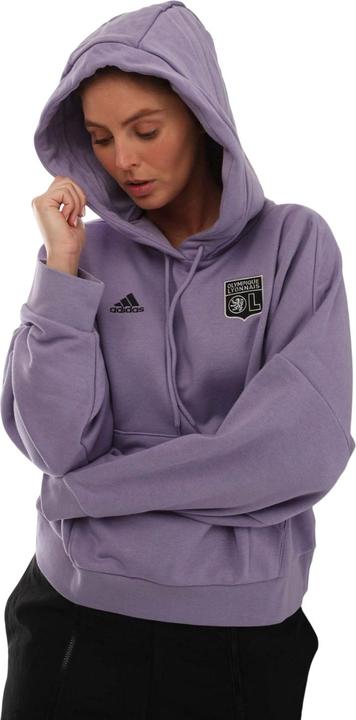 Actual product image adidas Womens/Ladies Olymipique Lyonnais Hoodie (30)