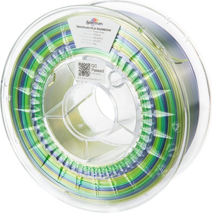 Produktbild Filament PLA Rainbow Frost Gloss 1.75mm 1kg (PLA, 1.75 mm, 1000 g, Mehrfarbig)