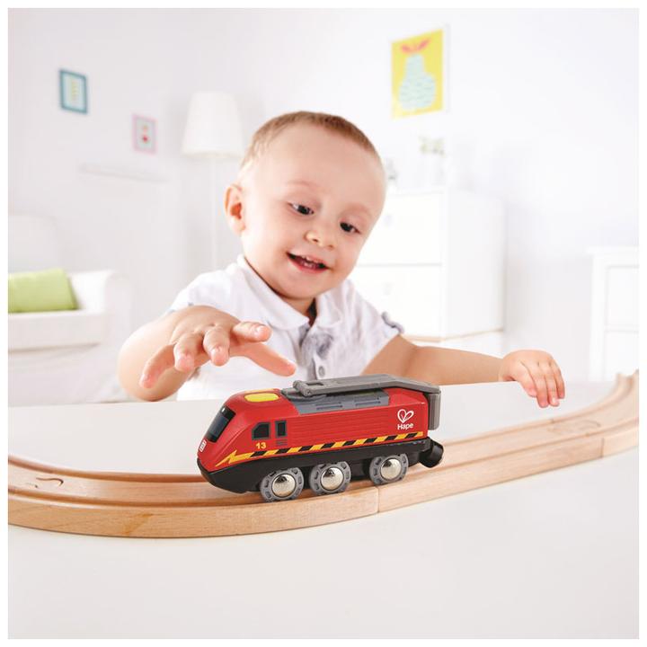 Actual product image Hape Charge and Go Train