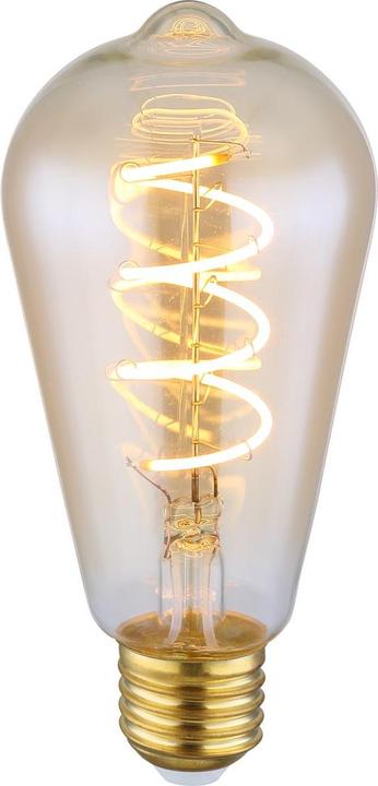 Actual product image Globo LED bulb brass 1xE27 LED Duban (E27, 4 W, 200 lm, 1 x, G)