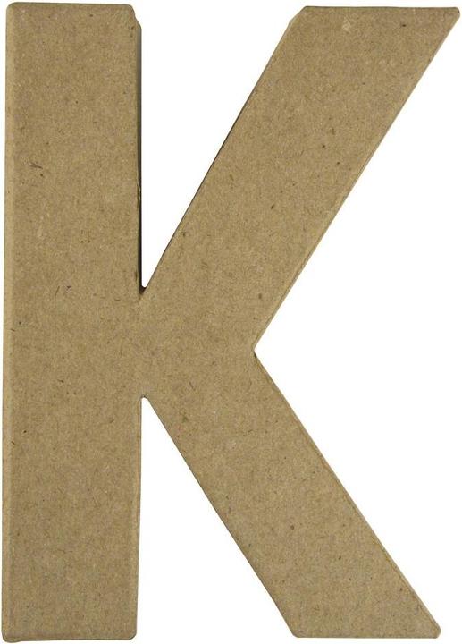 Actual product image Rayher Paper mache letter K FSC Recycled 100%