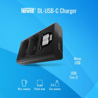 Produktbild Newell battery DL-USB-C DMW-BLK22 Dual Channel Charger for Panasonic LUMIX S5, GH5, G9, GH5S (Ladegerät)