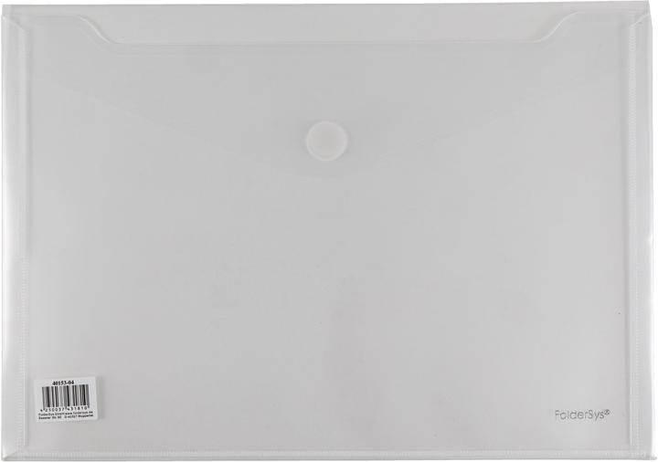 Produktbild Foldersys Doppel-Sichttasche A4 2 Fächer Klappe transparent klar (A4, 1 x)