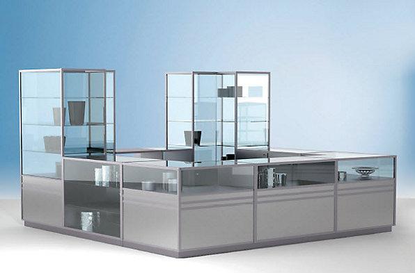 Immagine prodotto kaiserkraft Vetrina del contatore LINK (120 x 60 x 90 cm)