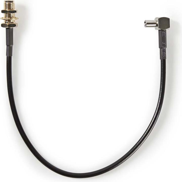 Nedis Antenna cable | SMA socket | TS9 | Gold-plated | 50 Ohm | Individually shielded | 0.20 m | Round | (50 dB, Antenna cable)
