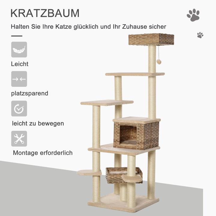 Immagine prodotto Jamb Graffiatoio (174 cm, Beige+marrone)