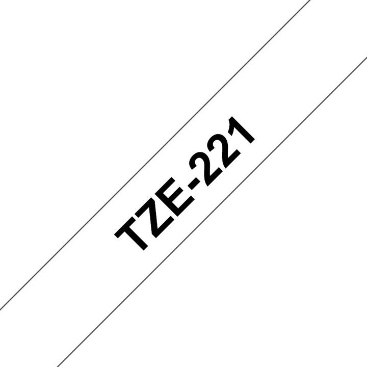 Immagine prodotto Brother TZe-221 (0.90 cm, Nero, Bianco)